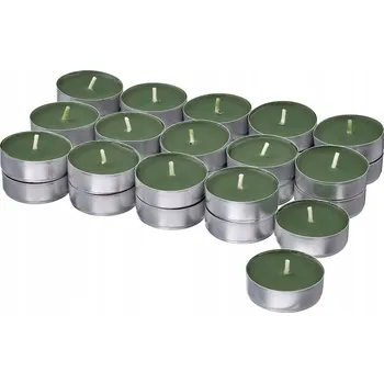 Svíčka Parafínové čajové svíčky cypřiš a eukalyptus IKEA 30 ks