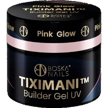 Lak na nehty Tiximani Pink Glow Boska Nails 5 ml tekutý Stavební gel paměťové nehty