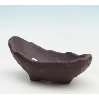 Květináč Keramická Skořápka 15,5 x 9,5 x 7,5 cm hnědá