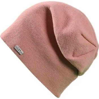 Čepice Pletex L484 dámská pletená zimní čepice Barva: pudrově růžová, Velikost: UNI