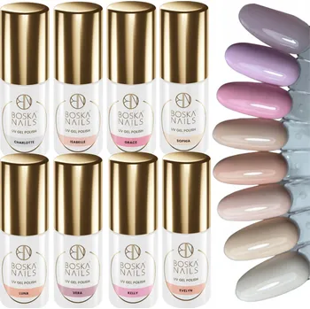 Lak na nehty Sada NudLove Kolekce Boska Nails - 8 hybridních laků na nehty
