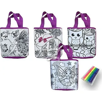 taška na vymalování na rameno 21x20x7cm, mix