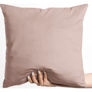 Povlak na dekorativní polštářek Sametový povlak na polštář Velvet Premium SVP-043 Pudrově růžový 45 x 45 cm