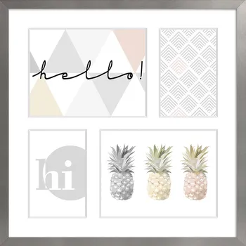 Digitální fotorámeček Styler, Rámeček na 4 fotografie Sanremo 39 x 39 cm stříbrný - Formadore