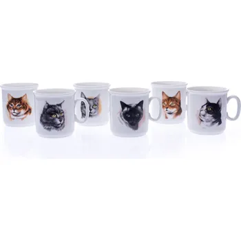 Český porcelán, a.s., Dubí 220 ml 6 ks Kočky