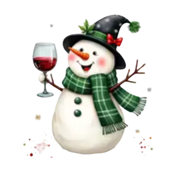 Vánoční dekorace Nažehlovací obrázek - vánoční sněhulák V (7,9 x 9,0 cm)