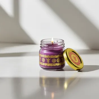 vonný vosk SCHMINKA Sójová svíčka Mini - Lilie - Runa Algiz