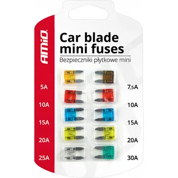 Autopojistky Sada MINI auto pojistek 10 KUSŮ