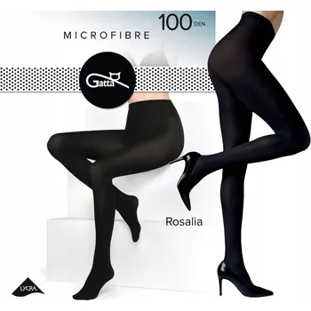 Dámské punčochy Punčocháče hladké Gatta Rosalia 100den černé Nero velikost 4