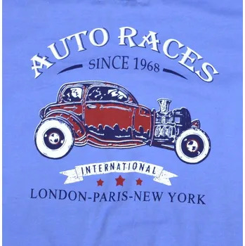 Dámské noční prádlo PYŽAMO AUTO MODRÉ TMAVÉ/NÁMOŘNICKÁ MODRÁ 134 SUTEX