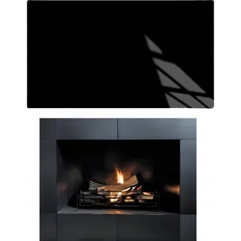 Obraz SKLO POD KAMNA ČERNÉ, PODLOŽKA POD KRB, TVRZENÉ SKLO, ROZMĚR 52x35 cm