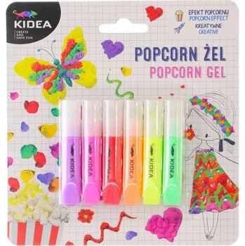 kreativní sada Kreativní sada Popcorn gel pro 3D kreslení, 6 barev Kidea