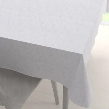 ubrus Velký dekorační obdélníkový ubrus Monako PM-123 Mramor bílý 160x200 cm