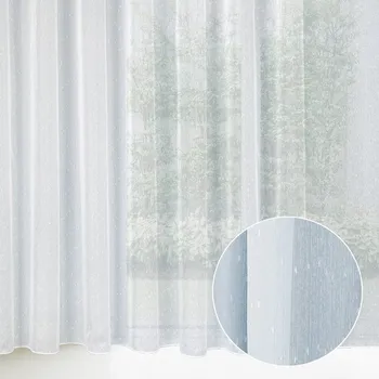 Voál bílý s olůvkem vzor Prší - ZAC-014 výška 300 cm Pouze metráž