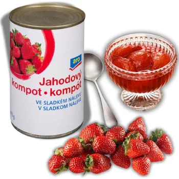 Přisada na vaření a pečení Egyptské jahody, kompot ve sladkém nálevu 425g