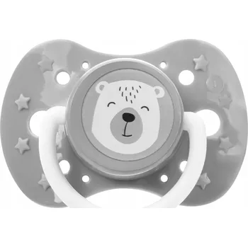 dudlíky Dudlík Akuku symetrický silikonový 6 měsíců +