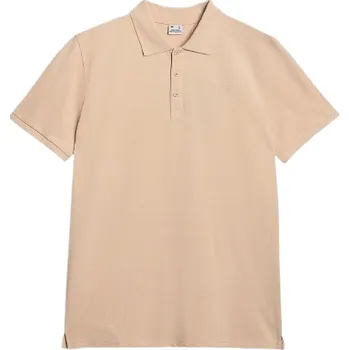 Pánské triko 4F Polo Shirt M555 Velikost: L / Barva: béžová