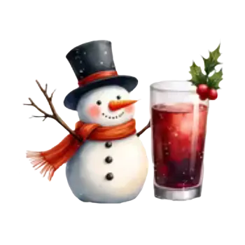 Vánoční dekorace Nažehlovací obrázek - vánoční sněhulák VII (9,0x7,3 cm)