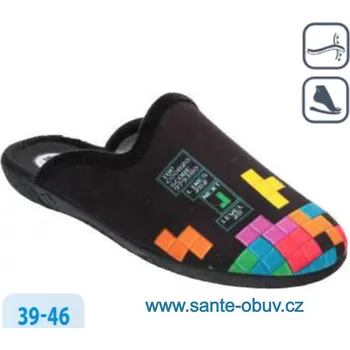 Dámská zdravotní obuv SANTÉ AB/12092 TETRIS domácí obuv, papuče, --- - 46