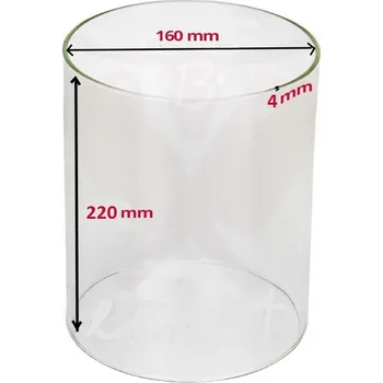 Hotdogovač Beeketal – Náhradní sklo pro párkovače hot dog, ohřívače párků v rohlíku BEEKETAL průměr 160 mm