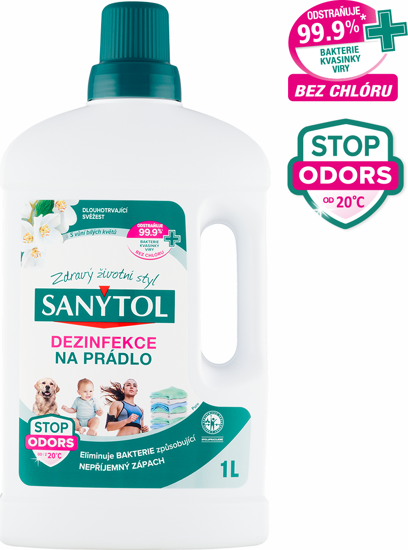 Dezinfekce na prádlo Sanytol, bílé květy, 1l