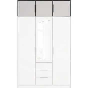 Šatní skříň Stolar Nadstavba skříně LATI D3 Zvolte dekor: černá/kašmír