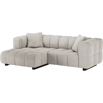 Pohovka Micadoni Světle béžová rozkládací pohovka Puma 260 cm, levá