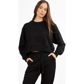 Dámská mikina Dámská krátká mikina DK-K-B21 Barva: Černá, Velikost: L