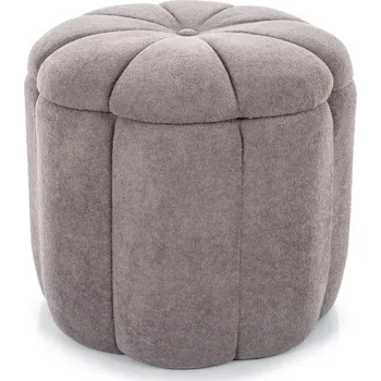 Taburet Textilomanie Tup taburet s úložným prostorem 45 x 45 cm šedý