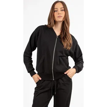Dámská mikina Mikina se zipem DK-K-B24 Barva: Černá, Velikost: XL