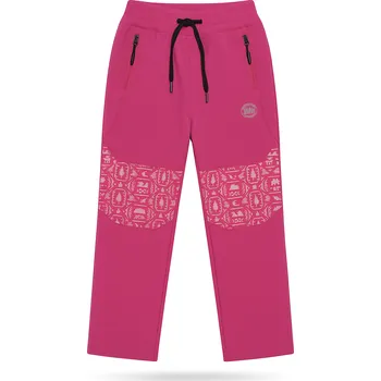 xcena Softshellové růžové kalhoty nepromokavé Velikost: 146