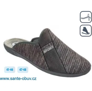 Dámská zdravotní obuv SANTÉ AB/12296 GRIS domácí obuv, papuče, šedá - 41