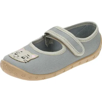 Dětské papuče Raweks DOROTKA D50 s koženou stélkou béžová 35