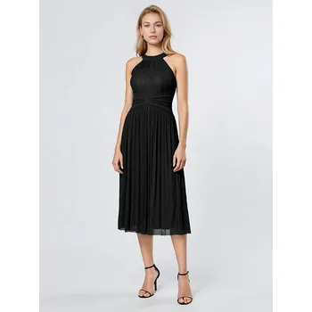 Dámské šaty večerní šaty s výstřihem do V bez rukávů Barva: Černá, Velikost: 8XL