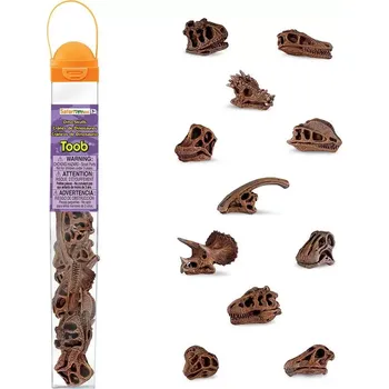 Dřevěná hračka Vzdělávací sada Safari Ltd. Tuba - Lebky dinosaurů