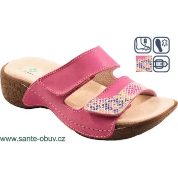 Dámská zdravotní obuv SANTÉ N/109/4/O79/H70 RŮŽOVÁ zdravotní pantofel, --- - 42