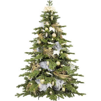 Vánoční stromek Laalu.cz Ozdobený stromeček SAMETOVÉ POTĚŠENÍ II 180 cm zelený