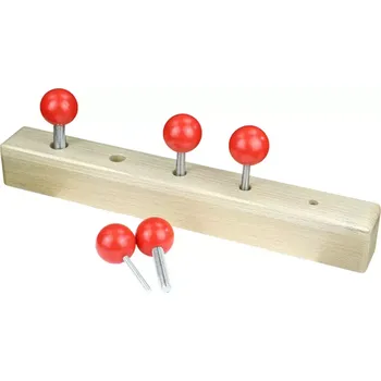 Dřevěná hračka Šroubování pro děti Stojan se šrouby - varianta B