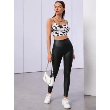 Dámské legíny Koženkové legíny zateplené Velikost: S-M