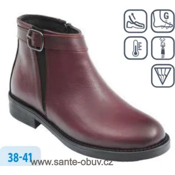 Dámská zdravotní obuv SANTÉ AZ/135 BORDO vych. obuv , bordo - 39