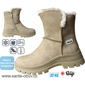 Dámská zdravotní obuv SANTÉ RL/22808 BEIGE zimní obuv vel.37-43, --- - 39