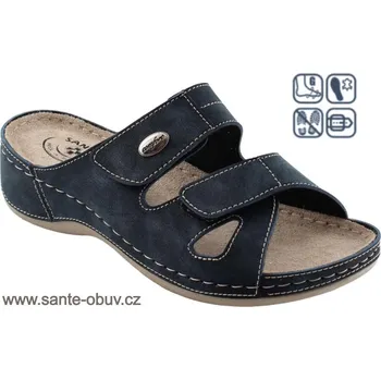 Dámská zdravotní obuv SANTÉ DS/152 MODRÁ zdravotní pantofel.37-42, --- - 38