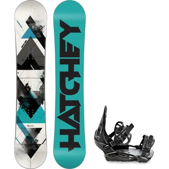 Snowboard Snowboard komplet Hatchey Neon + vázání RAVEN S230 Black Velikost: 145 cm, Velikost vázání: M/L