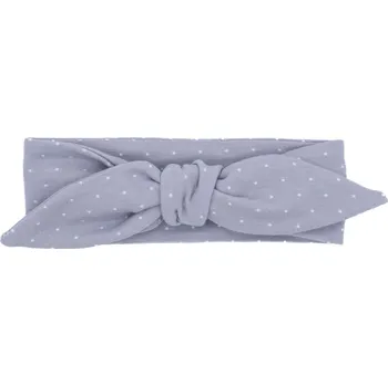 Čelenka Dětská čelenka s mašlí lila s puntíkem 0-2r