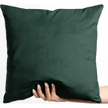 Povlak na polštářek Sametový povlak na polštář Velvet Premium SVP-044 Lesní zelená 50 x 50 cm