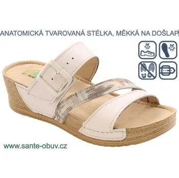 Dámská zdravotní obuv SANTÉ N/209/1/10/10C BÍLÁ zdravotní pantofel, --- - 39