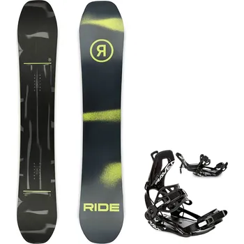 Snowboarding Snowboard komplet Ride Manic + vázání RAVEN Fastec FTM450 multientry Velikost: 156 cm, Velikost vázání: M