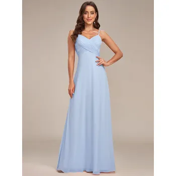 Dámské šaty Áčkové šaty s odhalenými zády Barva: Modrá, Velikost: 6XL