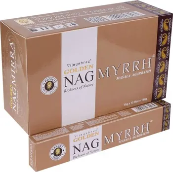 Vonná tyčinka Vijayshree Vonné Tyčinky Golden Nag Myrrh, 15 g