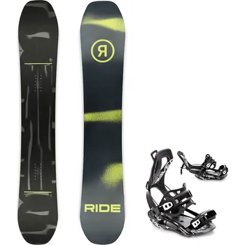 Snowboarding Snowboard komplet Ride Manic + vázání RAVEN Fastec FT360 Black Velikost: 156 cm, Velikost vázání: XL